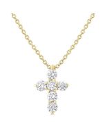Sundew Couture 6 Stone Cross Diamond Fashion Pendant