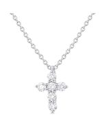 Orchid Yvette 6 Stone Cross Diamond Fashion Pendant