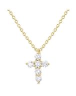 Lilith Yew 6 Stone Cross Diamond Fashion Pendant