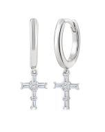 MirNoVio 14K White Gold Diamond Fashion Earrings