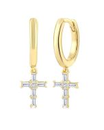 VioArRa 14K White Gold Diamond Fashion Earrings
