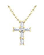 Vale Clover Cross Petite Diamond Fashion Pendant