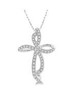 Marigold Lyric Cross Diamond Fashion Pendant