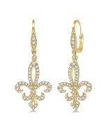 DorVelDor ThIsCel 14K White Gold Diamond Pave Earrings