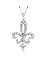 Grandeur Fleur De Lis Diamond Pendant