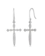 XeLys ZenAr 14K White Gold Diamond Earrings