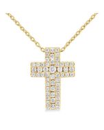 Umber Calypso Cross Diamond Fashion Pendant