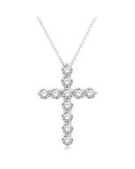 Vellum Kaia Cross Diamond Fashion Pendant