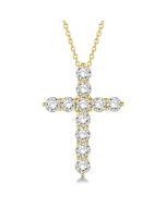 Mallow Starling Cross Diamond Fashion Pendant