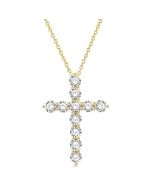 Thalia Aster Cross Diamond Fashion Pendant