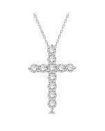 Artemis Lyric Cross Diamond Fashion Pendant