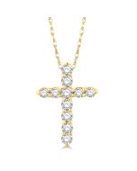 Zephyr Maia Cross Diamond Fashion Pendant