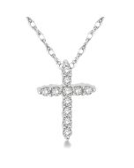 Sovereign Wisteria Cross Petite Diamond Fashion Pendant
