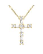 Poise Halcyon Cross Diamond Fashion Pendant