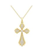 Regalia Nettle Cross Diamond Fashion Pendant