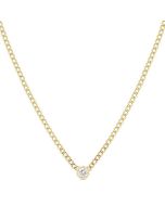 Echo Selene Round Shape Curb & Cuban Diamond Fashion Necklace