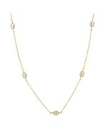Mariner Link Diamond Station Necklace