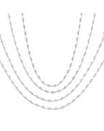 Valora Bezel Set Layered Diamond Necklace
