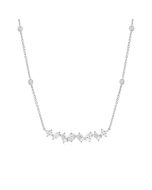 Mixed Shape Diamond Station Necklace