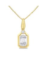 Whisper Jubilee Emerald Shape Fusion Diamond Pendant