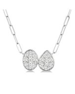 Oval & Pear Shape Shine Bright Diamond Necklace