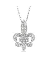 Lilith Fleur De Lis Diamond Pendant