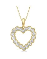 Helios Brisa Heart Shape Diamond Pendant
