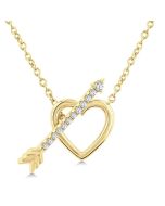 Haven Willow Heart Toggle Diamond Fashion Necklace