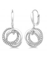Circle Diamond Fashion Earrings