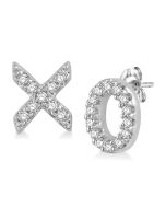 X & O Petite Diamond Fashion Earrings