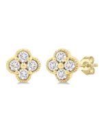 LoXeMir 14K White Gold Diamond Fashion Earrings