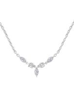 Marquise & Round Shape Diamond Fashion Necklace