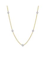 Jasper Kalliope Diamond Station Necklace