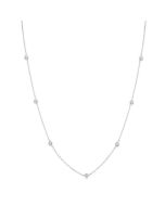 Vesper Clover Diamond Station Necklace