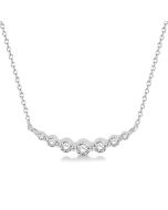 Bellona Minerva Graduated Diamond Fixed Smile Necklace