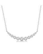 Dahlia Cascade Graduated Diamond Fixed Smile Necklace