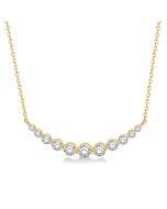 Couture Zaira Graduated Diamond Fixed Smile Necklace