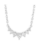 Fable Quiana Graduated Petite Diamond Fashion Smile Necklace