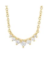 Peregrine Felina Graduated Petite Diamond Fashion Smile Necklace