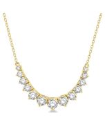 Solstice Gale Graduated Diamond Smile Necklace