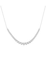 Atlas Aria Graduated Diamond Smile Necklace