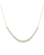 Umbria Oleander Graduated Diamond Smile Necklace