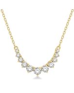 Thalia Ulyssa Graduated Diamond Smile Necklace