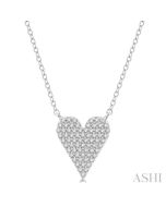Elysian Atlas Pave-Set Heart Shape Diamond Pendant