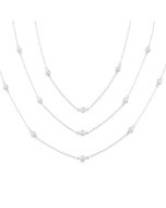 Violet Sabine Diamond Station Long Necklace