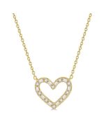 Calypso Horizon Heart Shape Baguette Diamond Pendant