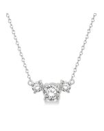 Aquila Sonata Round Shape Past Present & Future Diamond Necklace