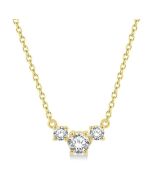 Drift Isolde Round Shape Past Present & Future Diamond Necklace