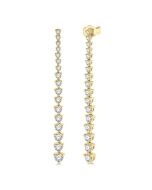 ElValZen LoMirNo 14K White Gold Diamond Earrings