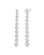 IsSolCel OraIonVio 14K White Gold Diamond Earrings